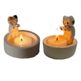 thumbnail image 5 of 2 Portavelas de Gatito de , Portavelas de Que Calienta Patas, Portavelas de Caja de Almacenamiento Hecho A Mano, DecoracióN del Hogar, 5 of 5