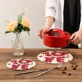 thumbnail image 6 of SKYSONIC Love Letters Valentine Pot Holders Trivets, 2 Pcs Heat Resistant Trivets,Cute Butterflies Cotton Thread Weave Mats for Hot Pads Pans Pot Bowl Teapot for Kitchen Decor, 6 of 7