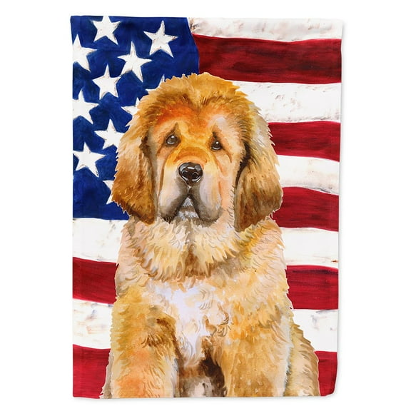 Carolines Treasures BB9668GF Morkie Patriotic Flag Garden Size Small multicolor