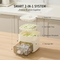 thumbnail image 4 of Handled Press-Type Ice Cube Tray, 48 Cube Ice Maker with Easy Press Lid, Quick Release Easy Demolding for Freezer, Built-In Storage Container, 4 of 9