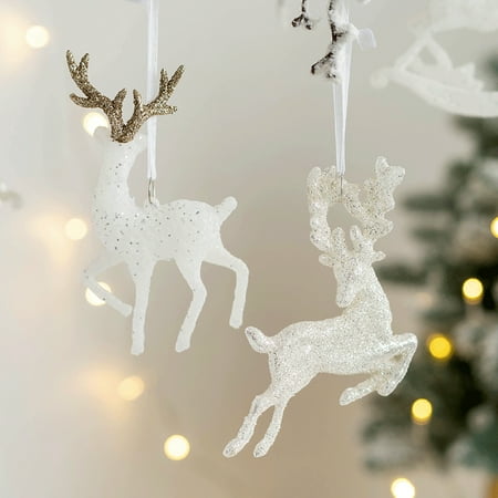 

Tuelaly Christmas Pendant Easy Care Fine Workmanship Concise Vivid Deer Design Elk Pendant for Party