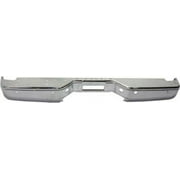 Steel Chrome Step Bumper with parking aid sensor holes for 07-15 Nissan Titan
