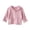 Pink, variant on Girls Ribbed Jackets Full Zip Raglan Sleeve Coat with Pom Hood Cute Warm Outdoor Jackets with Pockets,Beige,18-24Month