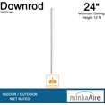 MinkaAire 48 Inch Ceiling Fan Downrod Coal DR548CL