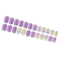 thumbnail image 5 of 24Pcs Press on Nails French Tip Square Nails Tips Designs Fake Nails Artificial Acrylic Nails Full Covers False Nails, 5 of 8