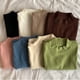 thumbnail image 3 of Camiseta corta sin mangas de punto ajustada con cuello alto y media tortuga de color liso para mujer, 3 of 4