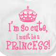 thumbnail image 4 of Inktastic So Cute Princess Girls Baby Bib, 4 of 4