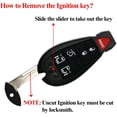 thumbnail image 2 of SaverRemotes 6 Button Key Fob Compatible for 2008-2015 Chrysler Town and Country，2008-2014 Dodge Grand Caravan, 2 of 4