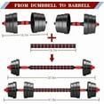 thumbnail image 3 of Adjustable-Dumbbells-Sets,Free Weights-Dumbbells Set of 2 Convertible To Barbell A Pair of Lightweight for Home Gym,Women and Men Equipment, 3 of 7