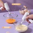 thumbnail image 4 of Hyasfey Electric Egg Beater Mixer 3-Speed Control Interchangeable Stirring Rods Cordless Handheld Milk Whisk Portable Kitchen Tool for Whisking Cream Butter Cake Batter, 4 of 8