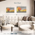 thumbnail image 3 of Elephant Stock Autumn Scenery Wall Art - Horizontal Canvas Wall Art - Living Room Wall Decor - Nature Canvas - Orange And Gray Decor - 36" x 24", 3 of 4