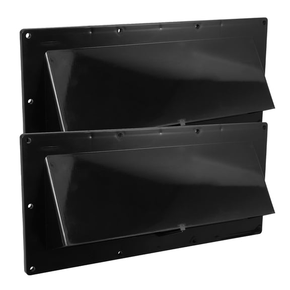 Milisten 2-Pack Black Camper Stove Vent Covers, Plastic, Multi-Functional Outdoor and RV Vent