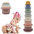 thumbnail image 1 of 6 Tazas Apilables De Juguete Para Bebé, Seguro Y Suave Para Clasificar Y Apilar Tazas Anidadas Desarrollo Educativo Temprano Mejor Juguete Apilable Montessori Para 1 2 3 Años Niños O Niñas Niños Peque Muyoka Hogar, 1 of 6