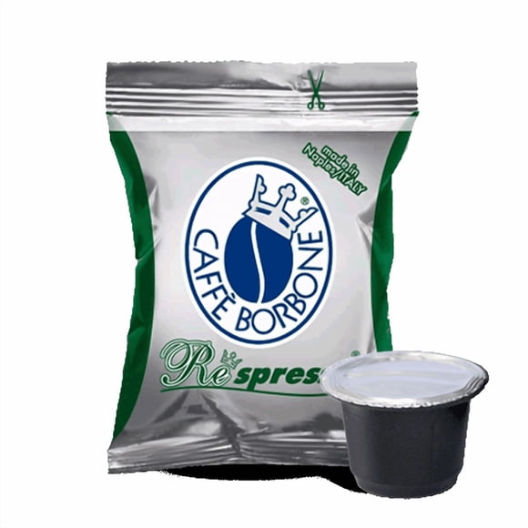Caffe Borbone capsules (compatible with Nespresso® OriginalLine machines) - 50-pack - Decaf/Dek pods - (Intensity 9/10)