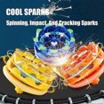 thumbnail image 3 of 1/2/6Pcs Spark Spinning Top Stress Relief Portable Luminous Gyro Collision Sparks Lightup Gyroscope, 3 of 5