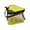 Yellow, variant on Transparent Live Fish Bucket Triangle Fishing Bucket Live Baits Container Portable Water Pail Minnow Bucket with Net Lid
