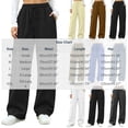 thumbnail image 3 of ClodeEU Women Elastic High Waist Wide Leg Sweatpants ,Casual Loose Pant with Pcokets ,Women's Plus S, 3 of 9