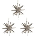 thumbnail image 2 of 3Pcs Gold Star Shaped Christmas Hanging Ornament, Star Pendant for Xmas Tree Winter Holiday Home Decor, Starburst Plastic Decoration, 5X5In, 2 of 5