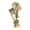 1, variant on Vintage Soldier Memorial Pin with Detailed Metal Engraving, Men's Armed Accessory for Collectors and