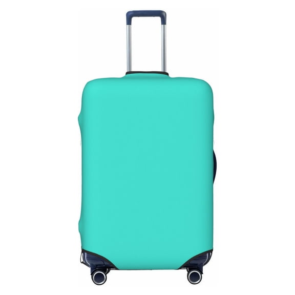 Elastic Suitcase Cover For Luggage Stretchy Travel Suitcase Protector With Top Handle Hole And Side Zipper Access Business Trip Vacation Small Teal
