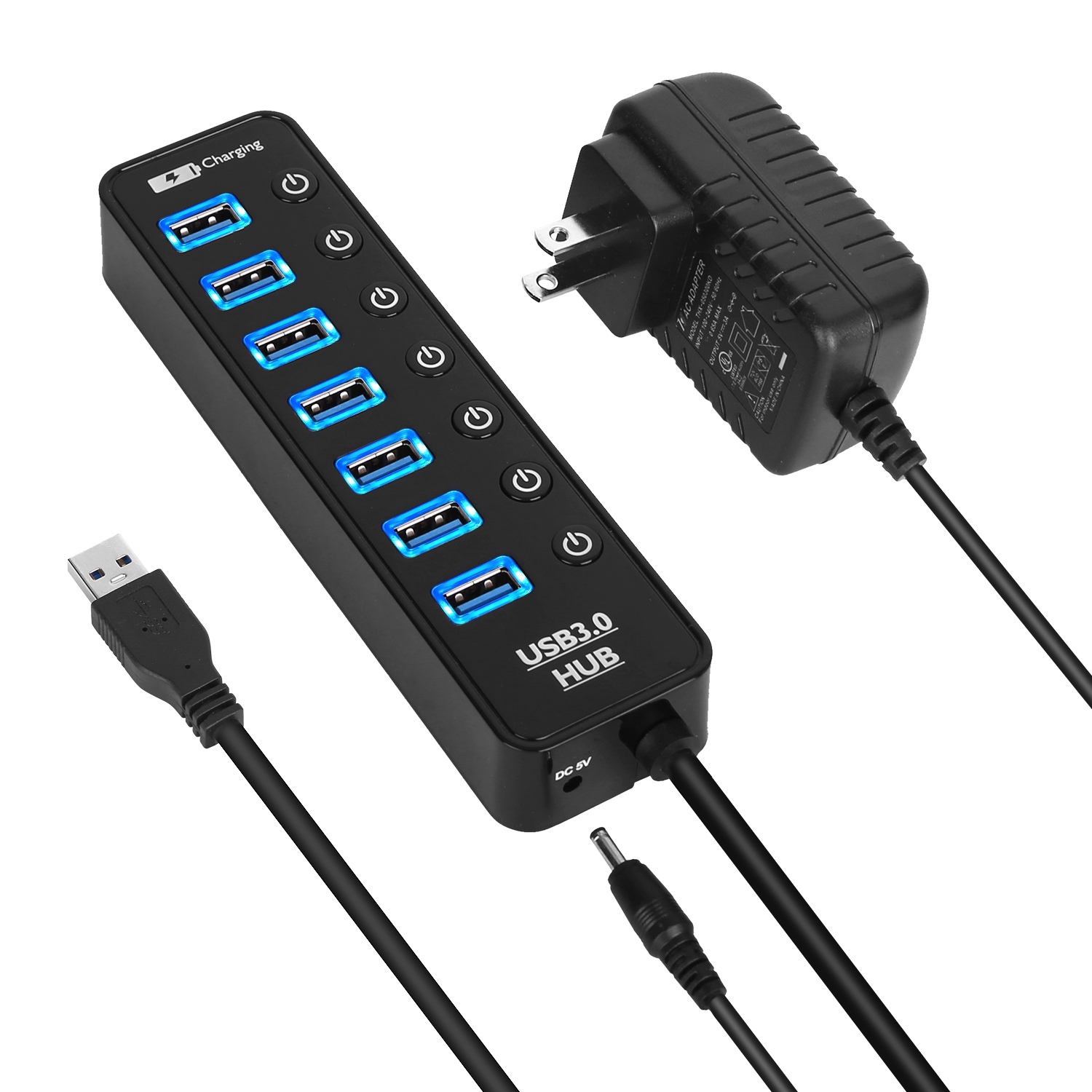 Powered USB Hub 3.0, iMounTEK 7Port USB Data Hub Splitter with