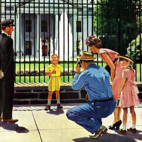 "Future President" by George Hughes Painting Print on Canvas
