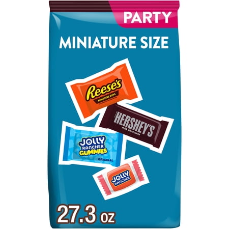 HERSHEY'S, JOLLY RANCHER and REESE'S Assorted Flavored Candy Party Pack, 27.3 oz