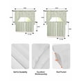 thumbnail image 5 of Sage Green Branches Swag Curtains for Living Room/Bedroom Windows, Vintage Art Farmhouse Kitchen Curtains and Valances Set 36 Inch Length, Light Filtering Swags Valance Curtain Panels, 5 of 5