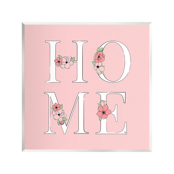 Stupell Industries Home with Flower Blossoms Botanical & Floral Painting Unframed Art Print Wall Art, 12 x 12