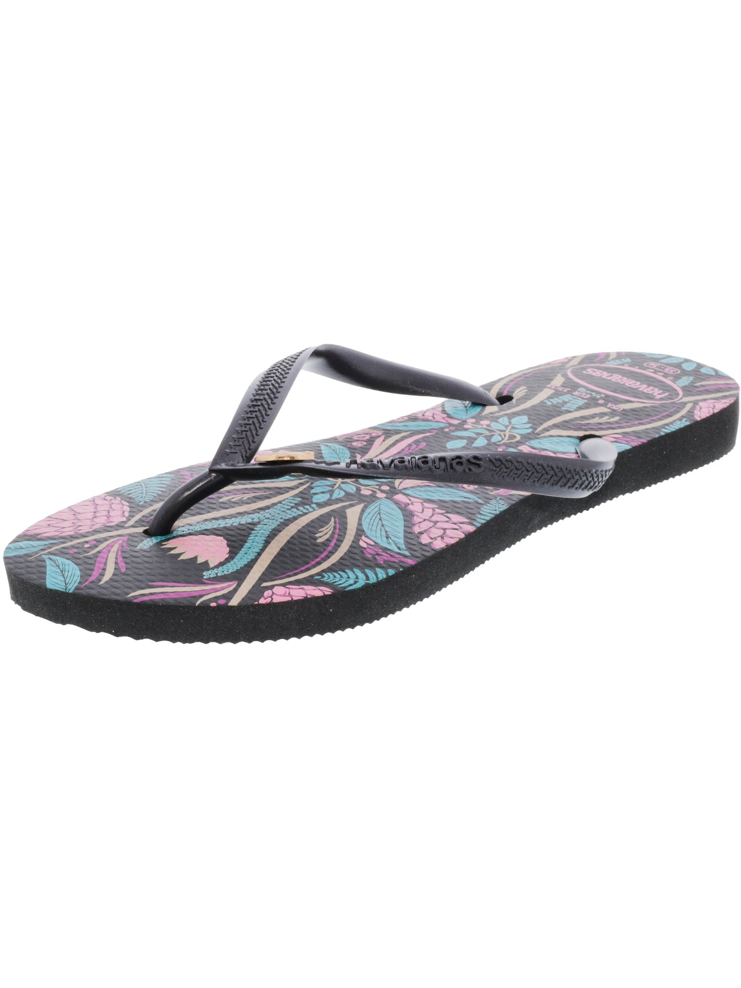 navy blue and pink havaianas