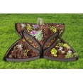 thumbnail image 2 of Frame It All Tool-Free Weathered Wood Raised Garden Bed Versailles Sunburst 8’ x 8’ x 16.5” – 1” profile, 2 of 12