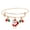 D, variant on Alloy Christmas Charms Bangle Bracelet Gold Plated Christmas Charms Cheer Shiny Jewelry for Women, Holiday Gifts for Kids and Girls