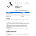 thumbnail image 2 of Front Wheel Hub Assembly and Tie Rod End Kit 4 Piece - Compatible with 2000 - 2006 GMC Yukon 2001 2002 2003 2004 2005, 2 of 2