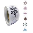 thumbnail image 1 of 500 pegatinas de copos de nieve navideños YONGSHENG 6 pegatinas de regalo navideño, 1 of 5
