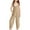 Beige, variant on Girls Casual Jumpsuits Spaghetti Strap Sleeveless Loose Romper Long Pants with Pockets Kids Clothes Beige 7-8 Years