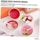 thumbnail image 4 of 1 set Tray Oatmeal Bowl Dish Snack of Prep Cream Cute Rice Party Fruit Noodle Shaped Pasta Salad Ice for Nuts Household Food Pink Shape Decorative Sou, 4 of 5