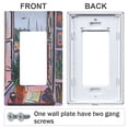 thumbnail image 3 of Yayeee Rocker Switch Wall Plate 1-Gang 4.6"x2.9" Home Decorative Outlet Cover, Green Boat, 3 of 6