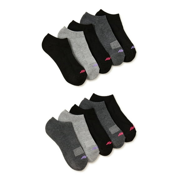 Avia Women's Performance Cushioned Low Cut Sock, 10 Pack