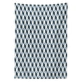 thumbnail image 3 of Ambesonne Retro Tablecloth Rectangular Table Cover, Cubes Squares 3D Style, 52"x70", Blue Pale Blue White, 3 of 4