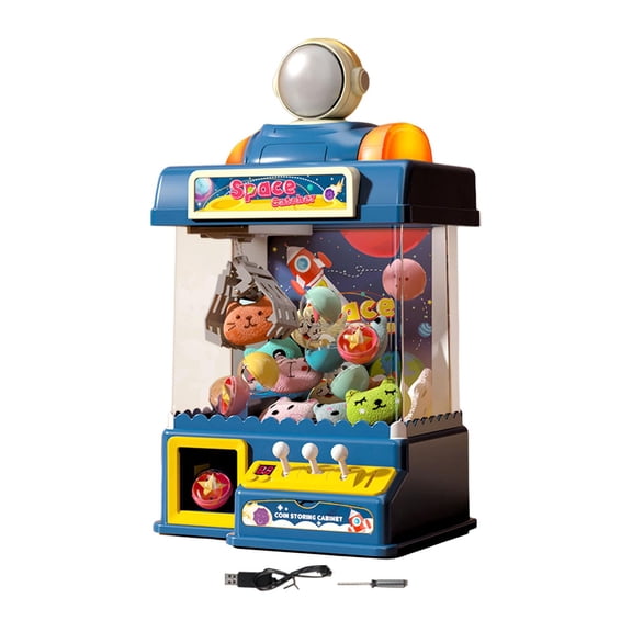 Máquina de Garra Hugo Mini Juego de Arcade Electrónico Azul