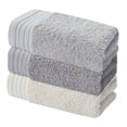 thumbnail image 1 of Towel Set of 3 Hand Towels 13.3" x 29.5"ColorDark Gray | Pure Cotton |Machine Washable High Absorbency, 1 of 5