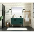 thumbnail image 6 of Elegant Decor Eugene 42" MDF Single Bathroom Vanity with Backsplash in Green, 6 of 8
