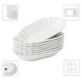 thumbnail image 5 of MALACASA, Series Regular, 8-Piece Porcelain Breakfast Trays Set, White Dinner Set, Wave Shaped 7.75", 5 of 7
