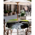 thumbnail image 7 of Outdoor Tablecloth with Umbrella Hole, Flowing Water Zen Stones Spillproof Waterproof Outdoor Table Cover, Modern Country Abstract Art Patio Tablecloths for Party/Garden/Picnic, Round 54 inch, 7 of 7