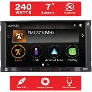Dual DCPA71-BC 7 CarPlay Android Auto Double DIN | Backup Camera Included