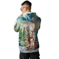 thumbnail image 5 of Merry Christmas Santa Reindeer Antlers Labrador Retriever Sleigh Xmas Winter Holiday All Over Print 3D Hoodie Unisex Merch Hoodies Lab Dog Lover Gifts - 00023, 5 of 6