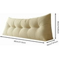 thumbnail image 5 of Triangular Headboard Pillow - Twin XL/Queen Size with Removable Cover, Ergonomic Back Rest for Dorm Beds & Sitting Support, 5 of 6