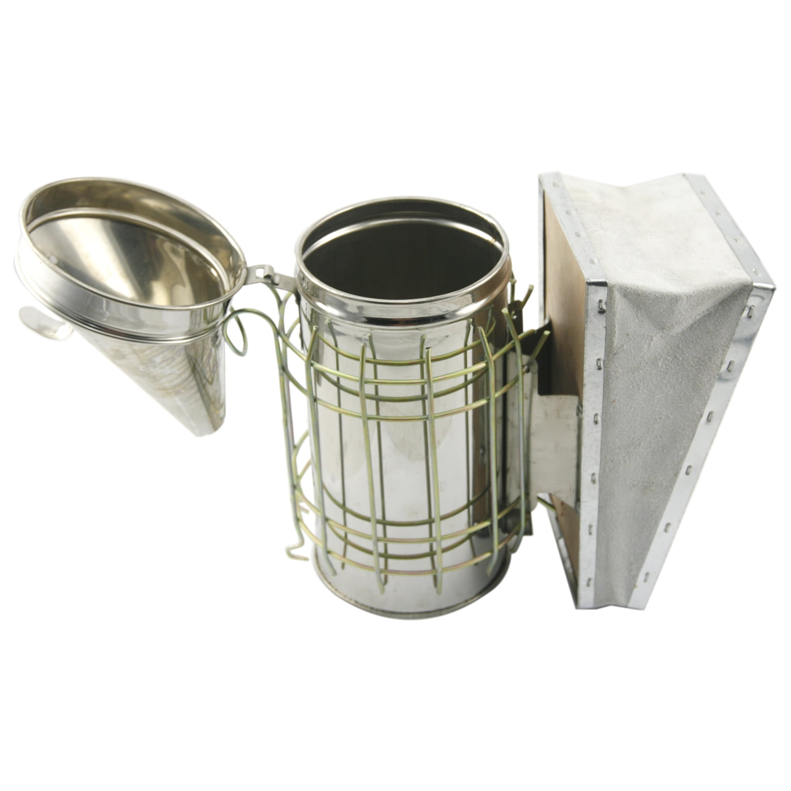 Bee Hive Smoker Stainless Steel with Heat Shield Protection Beekeeping Equipment by CO-Z