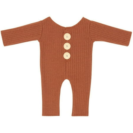 

Hunpta Infant Baby Long Sleeve Knitted Button Footless Romper Photography Prop Jammies