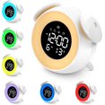 thumbnail image 1 of Está bien despertar el despertador para niños, reloj de entrenamiento para dormir para niños pequeños con luz nocturna, despertador fácil de configurar con visualización de la ho, 1 of 5